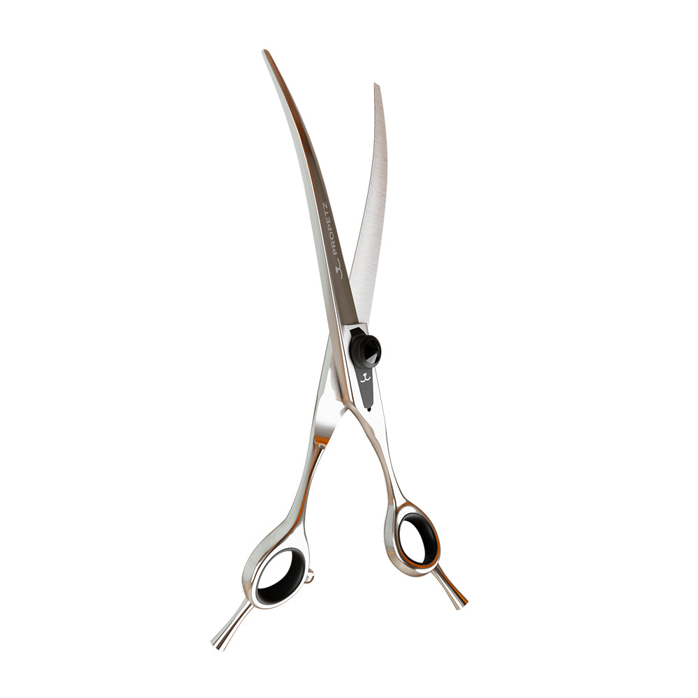 Tesoura para Tosa Profissional Curva Chrome 440C 7.5” Premium – Propetz