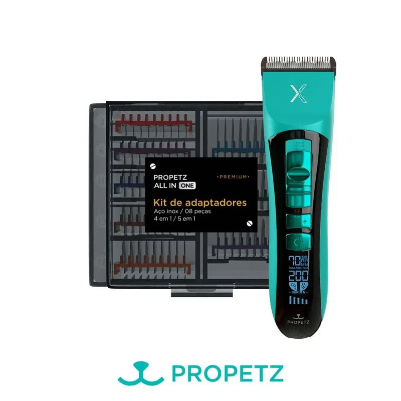 MezzAxi-606とProEXTENSION30cm EXTENDER Máquina de Tosa PRO X com Kit de Adaptadores PRO6 Propetz