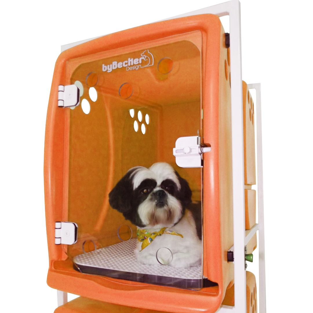 Canil Rotomoldado Pequeno Bybecker - Laranja (Modulo)