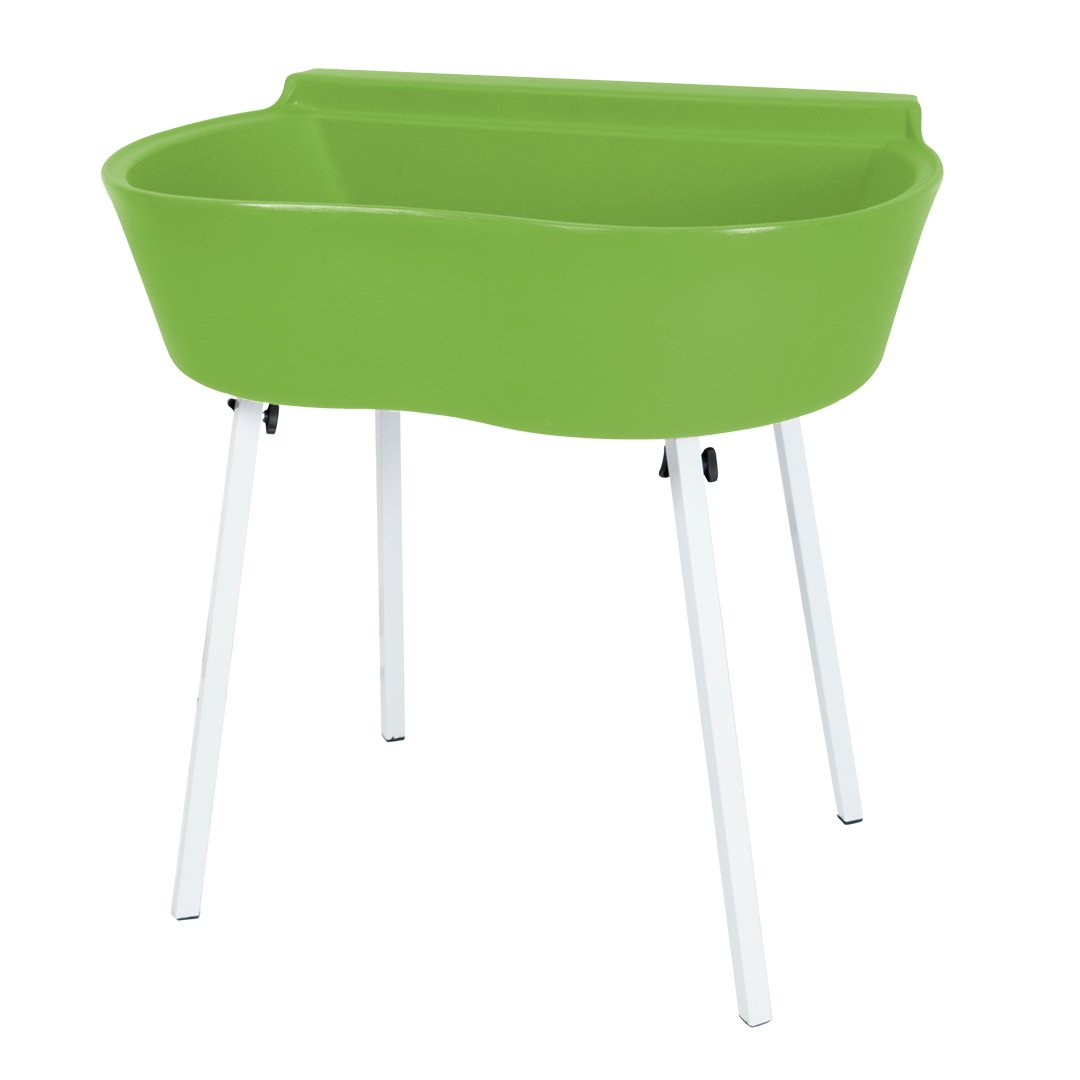 Banheira Rotomoldada Para Banho E Tosa Bybecker Com Suporte - Verde 212