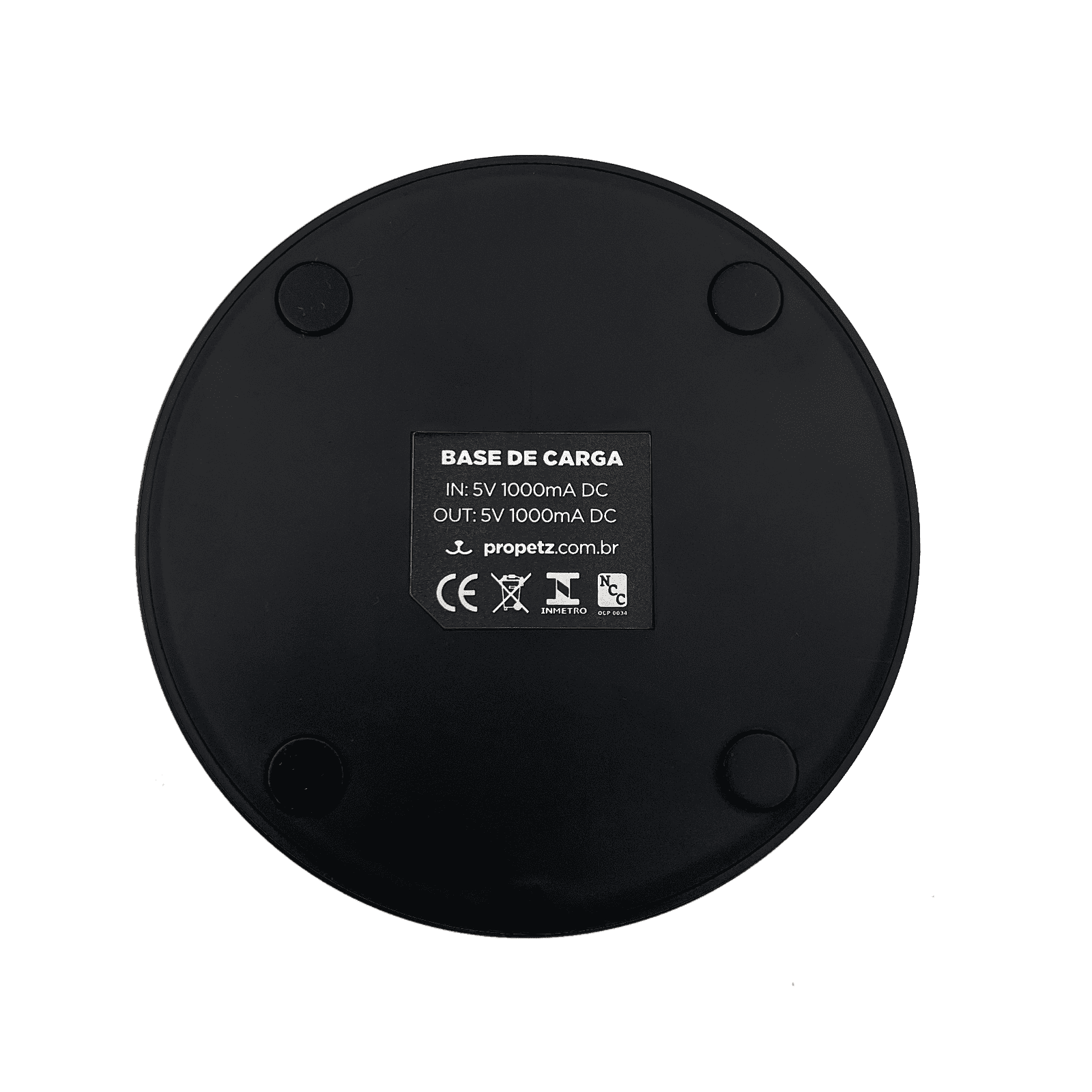 Base Carregadora Para Máquina De Tosa PRO6 Sem Cabo, Preta Propetz