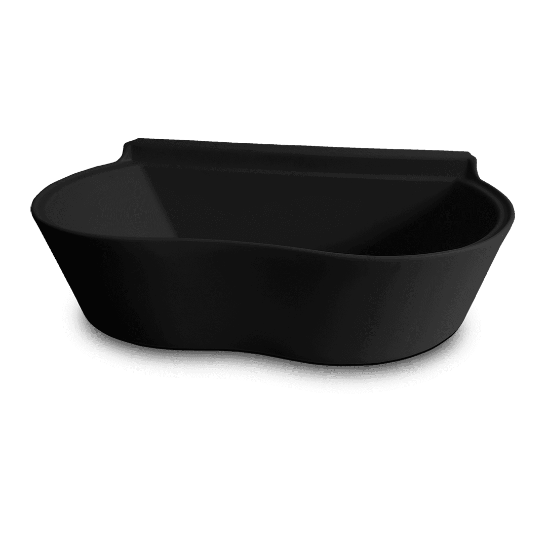 Banheira Rotomoldada Para Banho E Tosa Bybecker Com Suporte - Preto