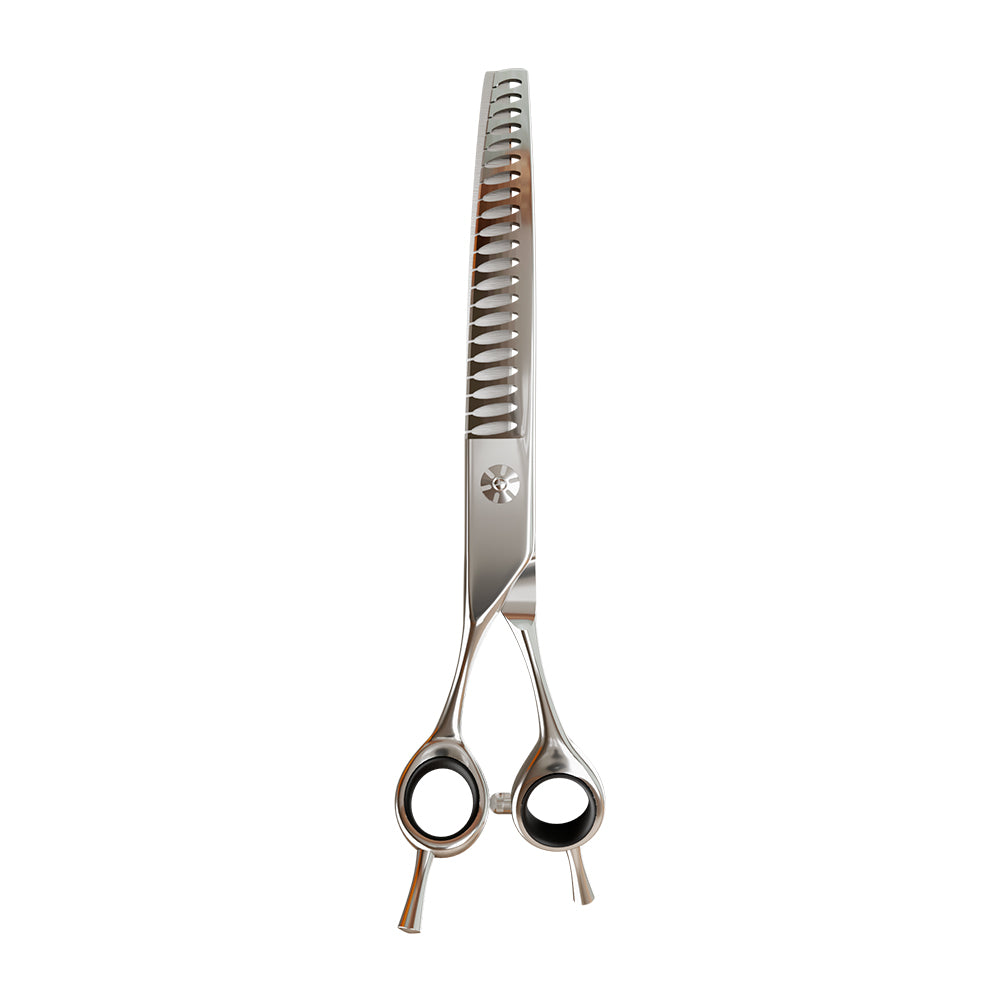 Tesoura Para Tosa Profissional Canhoto Tubarão Gran Piano Chrome 440c 7.5” Premium – Propetz