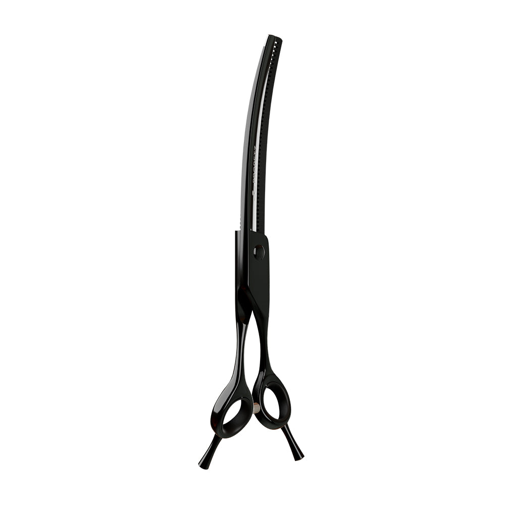 Tesoura Para Tosa Profissional Semi-Dentada Curva 440c 7.5” Super Premium – Propetz