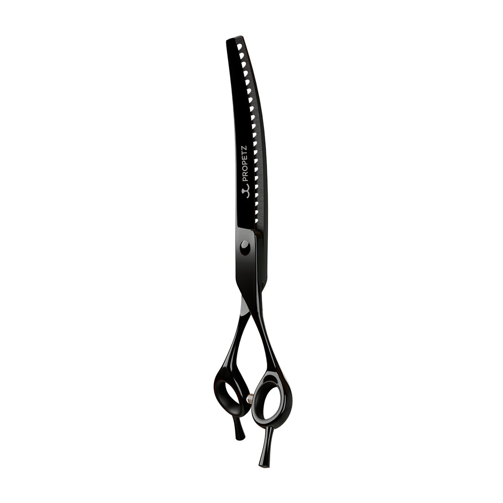 Tesoura Para Tosa Profissional Tubarão Curva 440c 7.5” Super Premium – Propetz