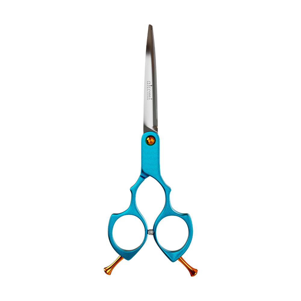 Tesoura Curva 6.5 Alumínio Propetz Akemi - Azul