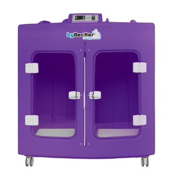 Máquina De Secar Animais Com Rodinhas Bybecker - Spa Pet Roxa