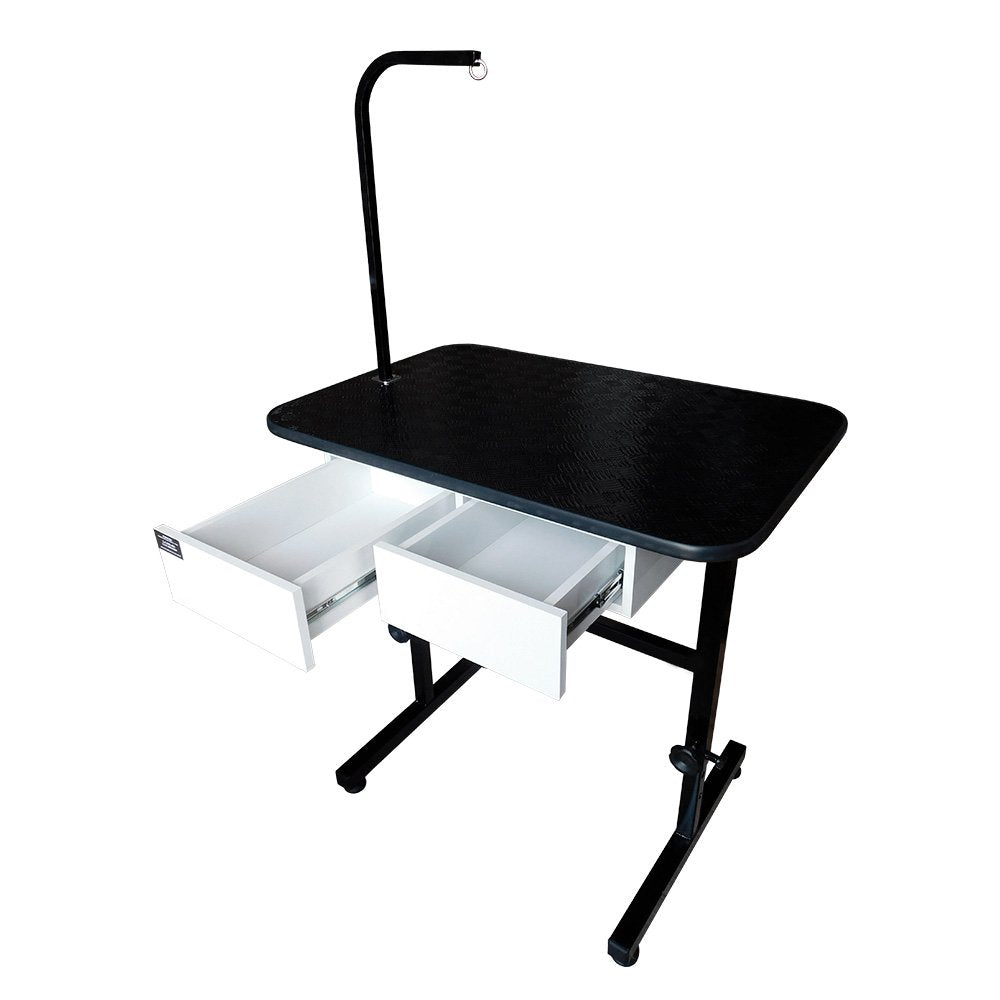 Mesa De Tosa Com Regulagem De Altura, Gavetas E Girafa 110CM Preto - Plenitude
