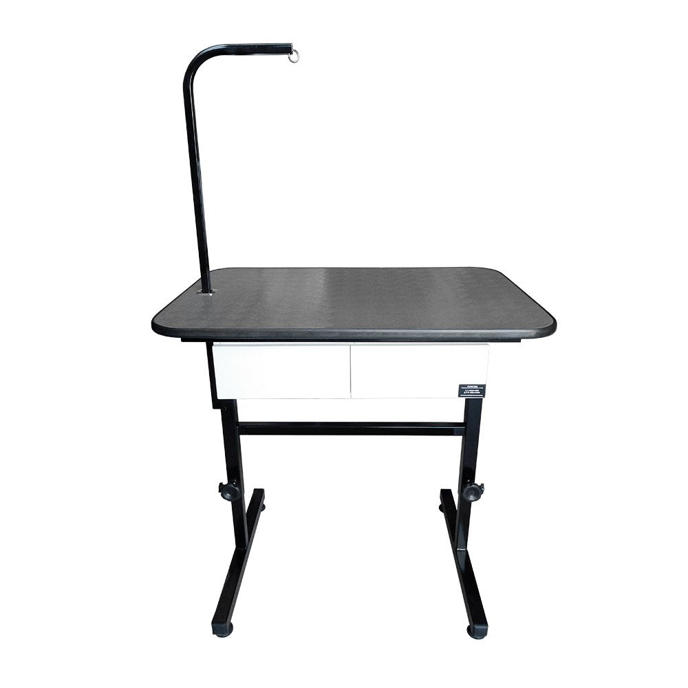 Mesa De Tosa Com Regulagem De Altura, Gavetas E Girafa 90X60 Preto - Plenitude