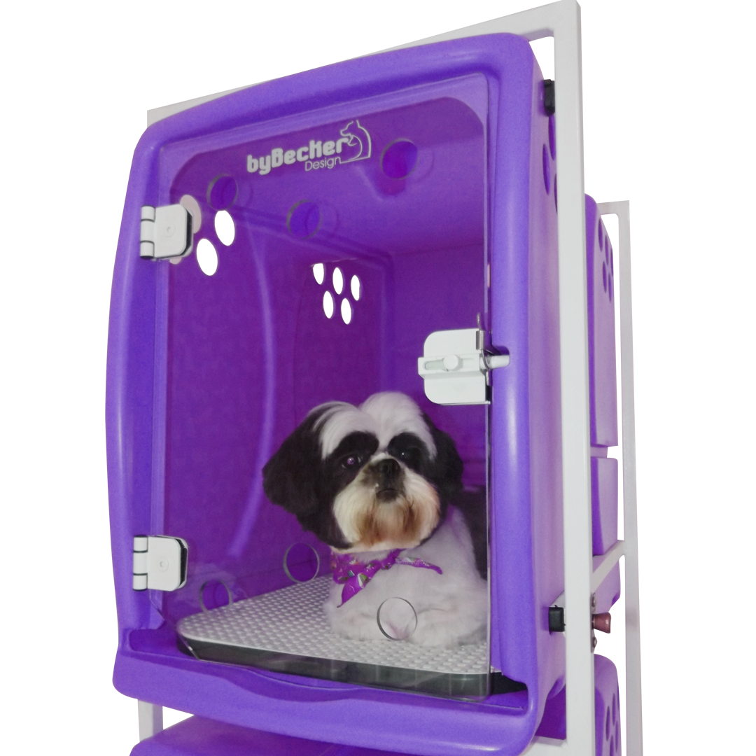 Canil Rotomoldado Pequeno Bybecker - Roxo (Modulo)