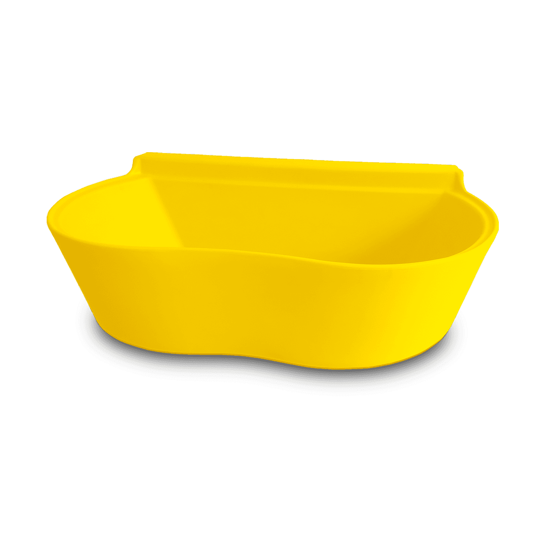 Banheira Rotomoldada Para Banho E Tosa Bybecker Com Suporte - Amarela