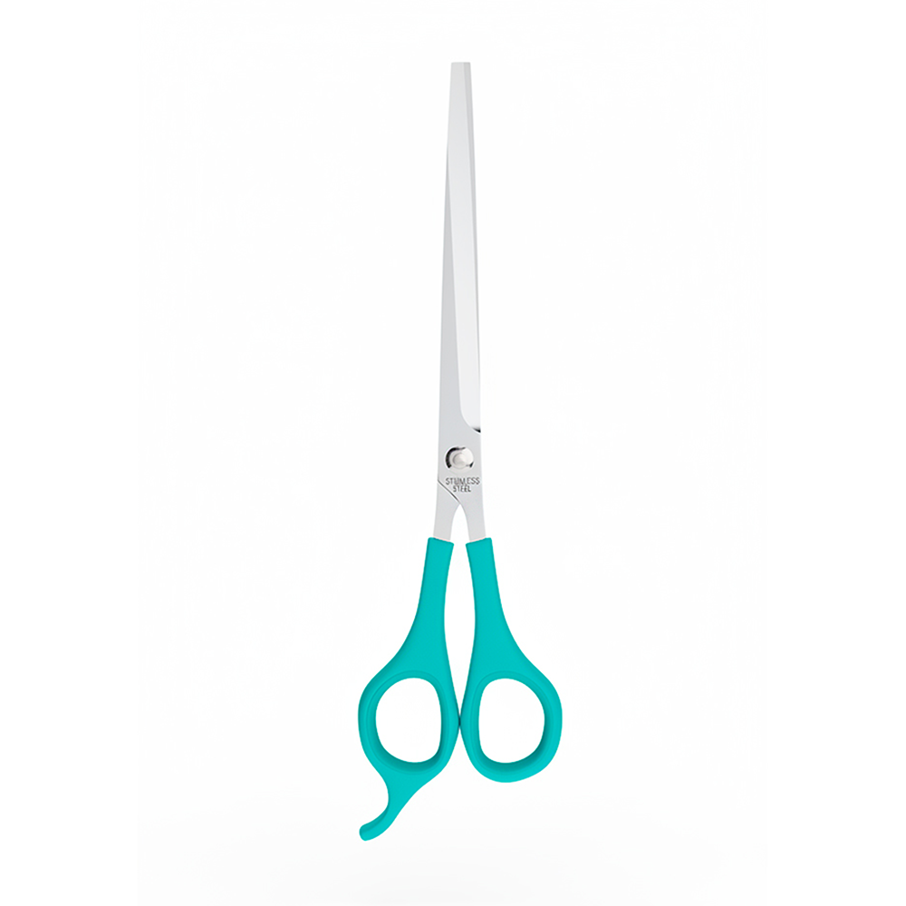 Tesoura Laser Curva 7,5" Azul Propetz