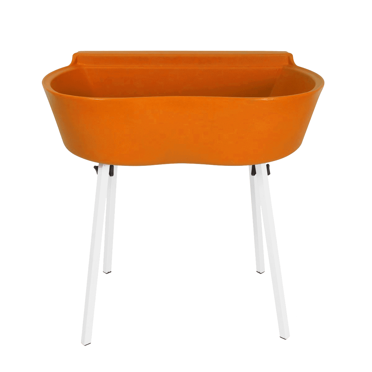 Banheira Rotomoldada Para Banho E Tosa Bybecker Com Suporte - Laranja