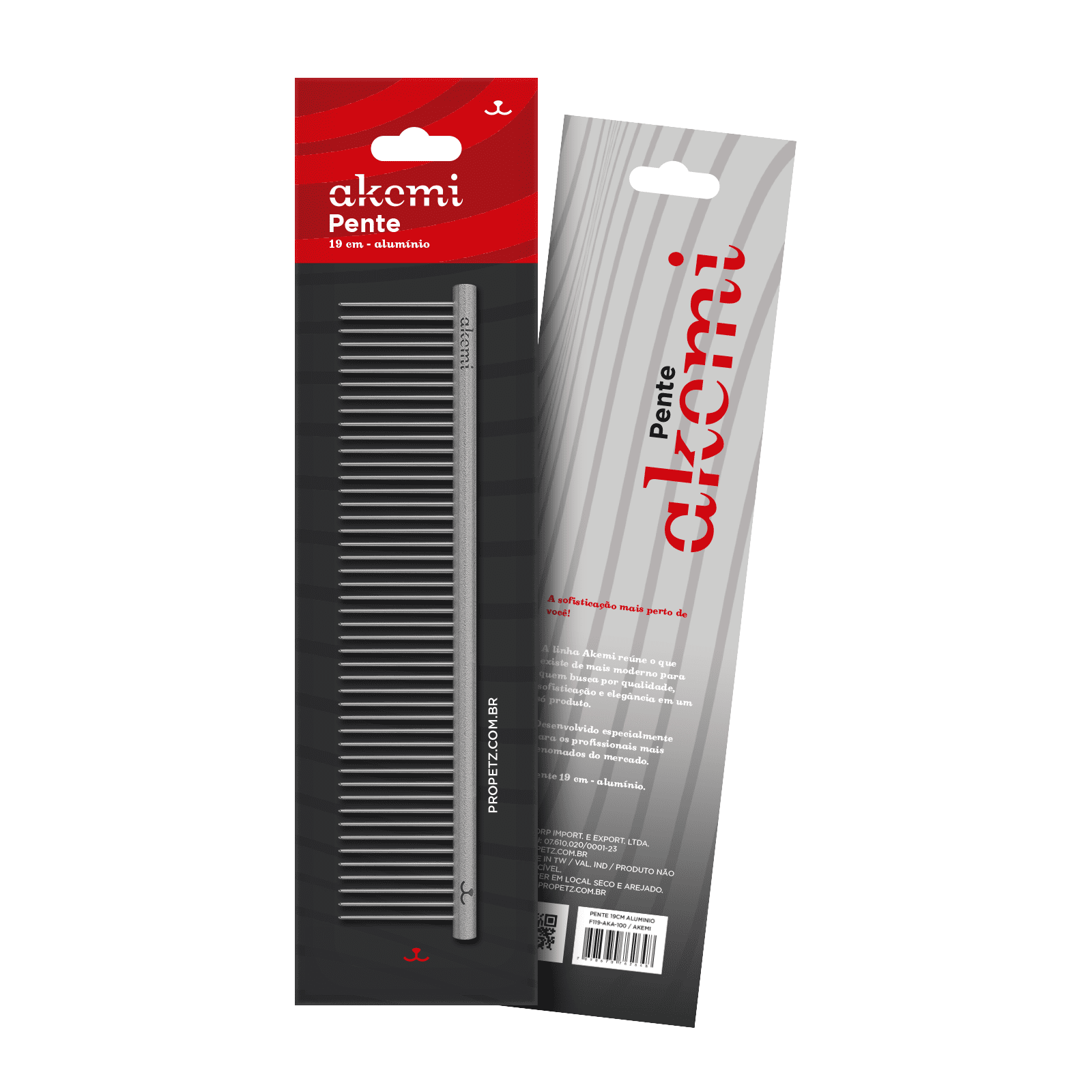 Pente 19CM Akemi Alumínio Propetz