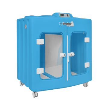 Máquina De Secar Animais Com Rodinhas Bybecker - Spa Pet Azul