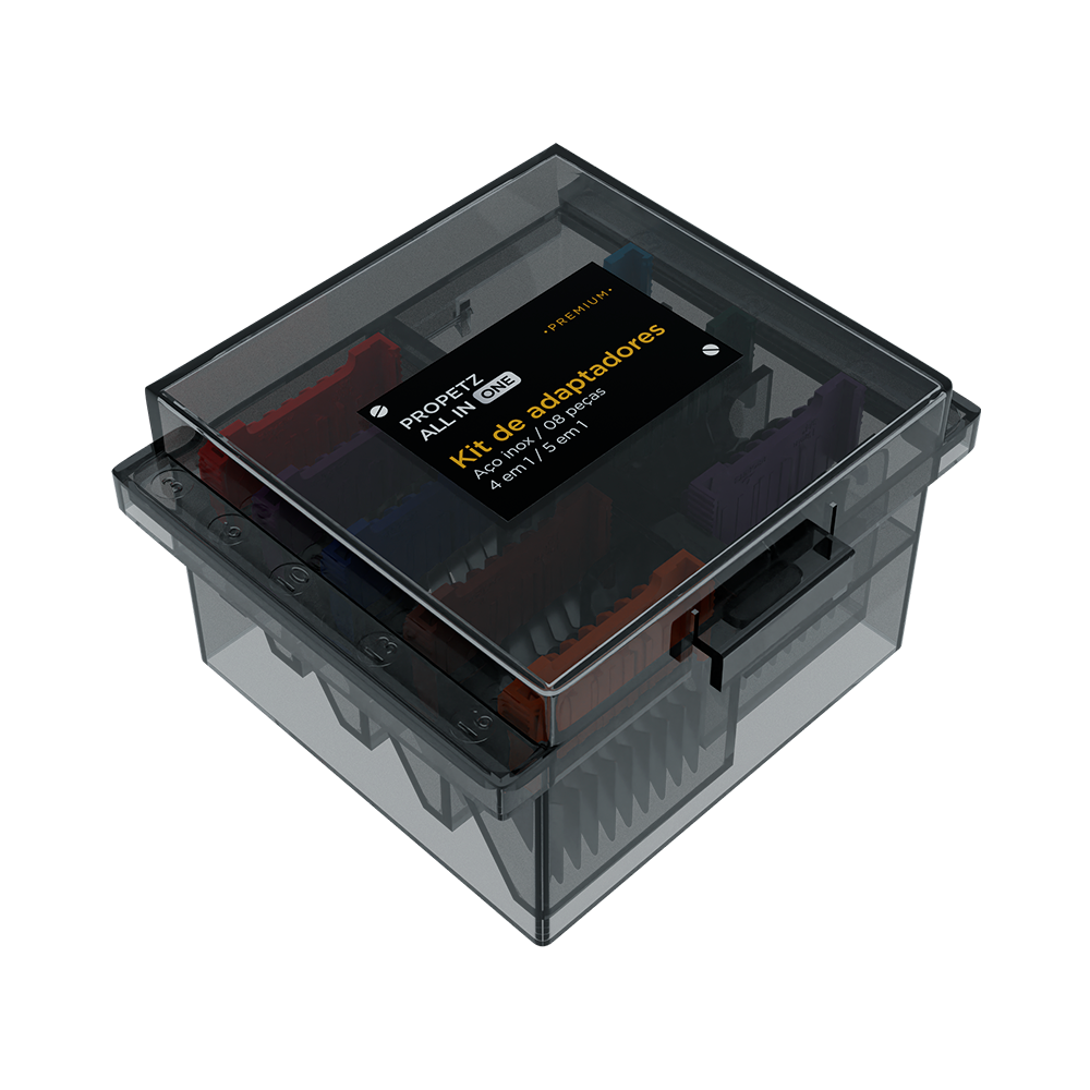 Kit De Adaptadores De Inox 8 Peças All In One - Propetz