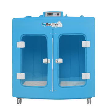 Máquina De Secar Animais Com Rodinhas Bybecker - Spa Pet Azul