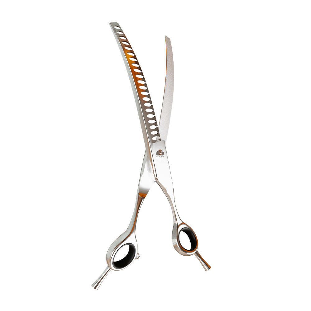 Tesoura Para Tosa Profissional Tubarão Curva Chrome 440c 7.5” Premium – Propetz