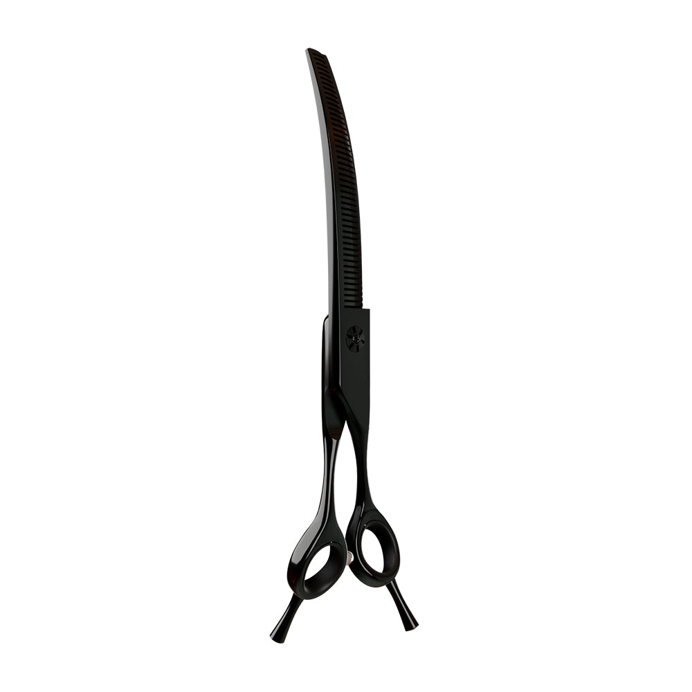 Tesoura Para Tosa Profissional Semi-Dentada Curva 440c 7.5” Super Premium – Propetz