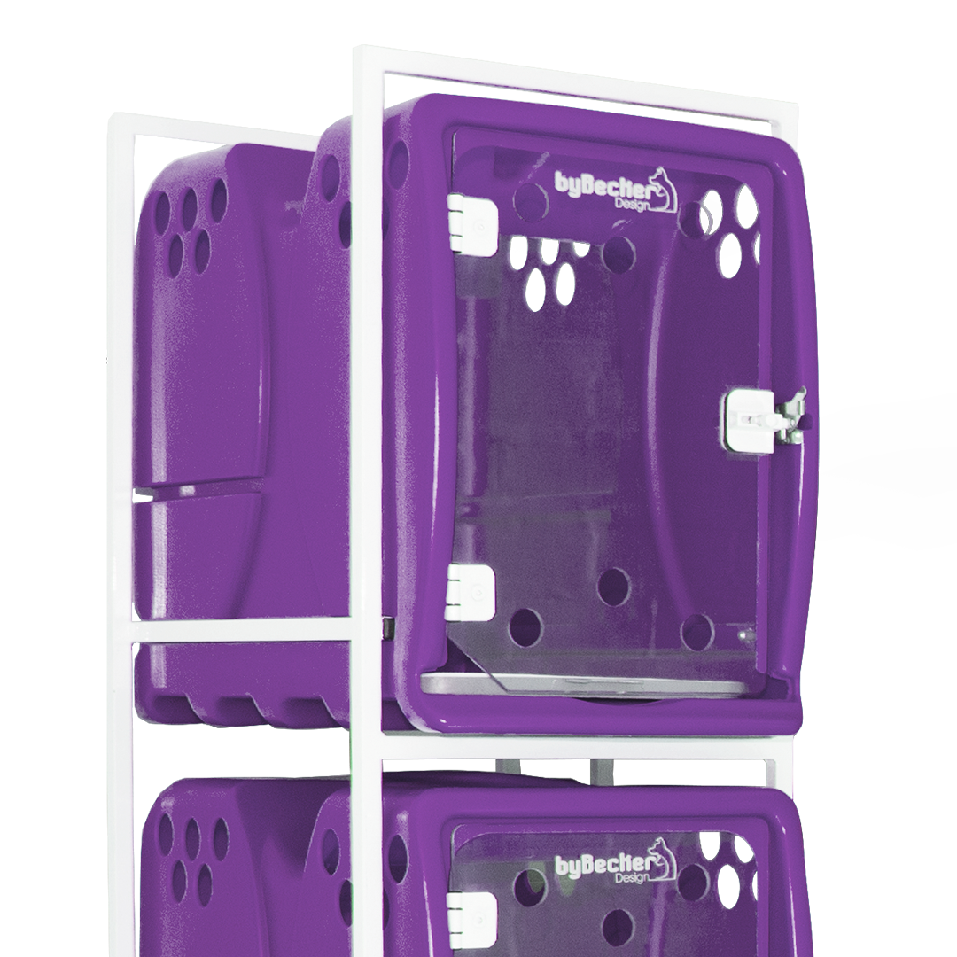 Canil 02 Lugares Bybecker - Roxo