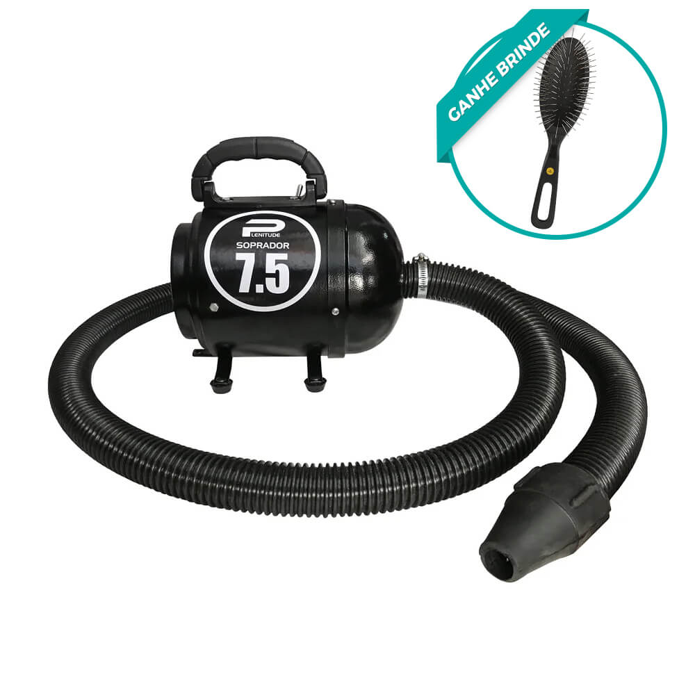 Soprador 2 Velocidades 1200W 7.5 Para Pet Shop, Banho E Tosa Preto 220V – Plenitude