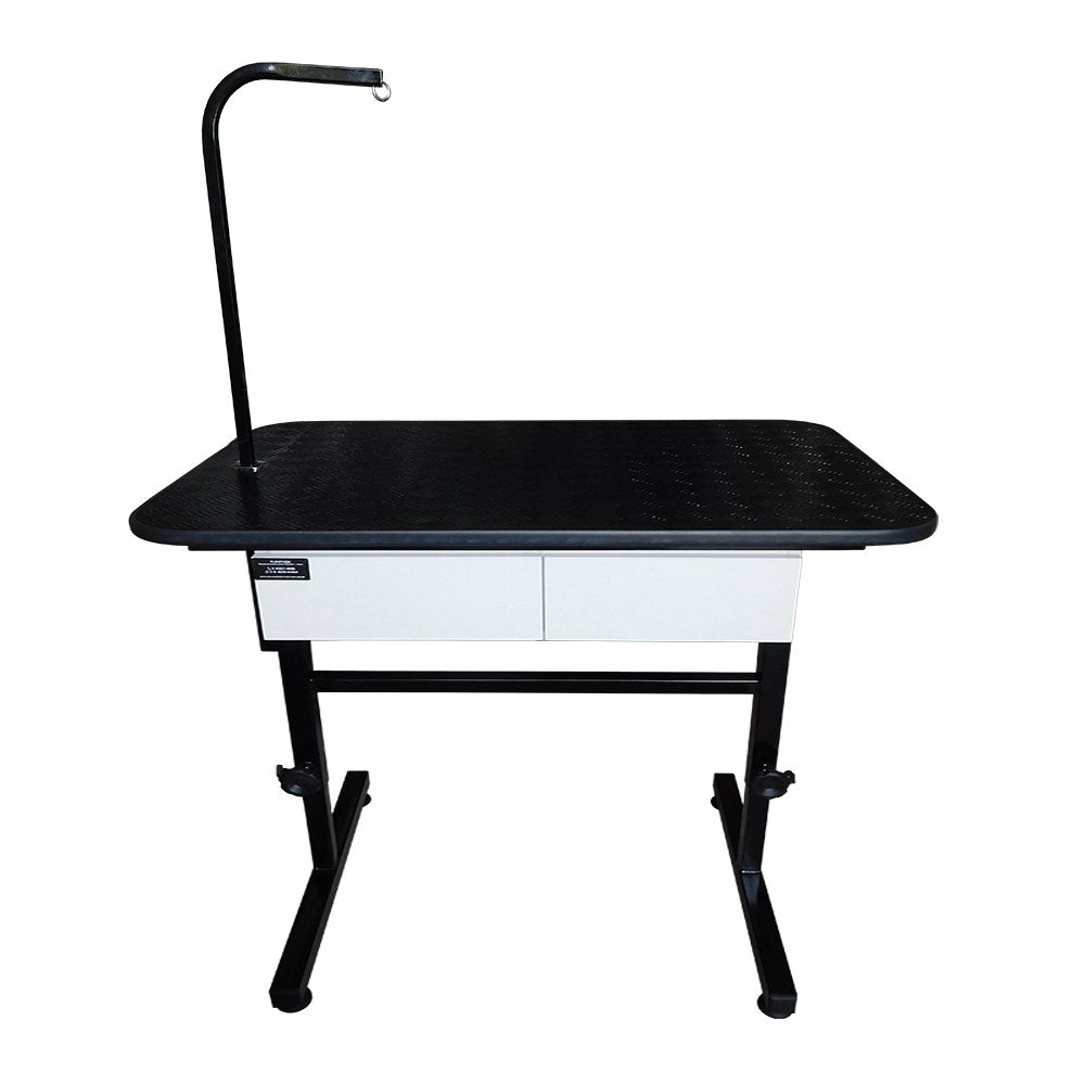 Mesa De Tosa Com Regulagem De Altura, Gavetas E Girafa 110CM Preto - Plenitude