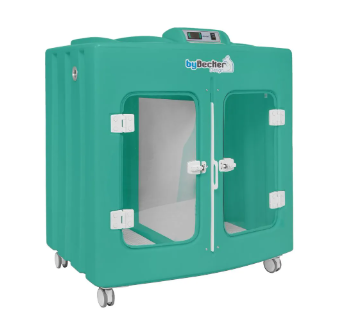 Máquina De Secar Animais Com Rodinhas Bybecker - Spa Pet Verde Água