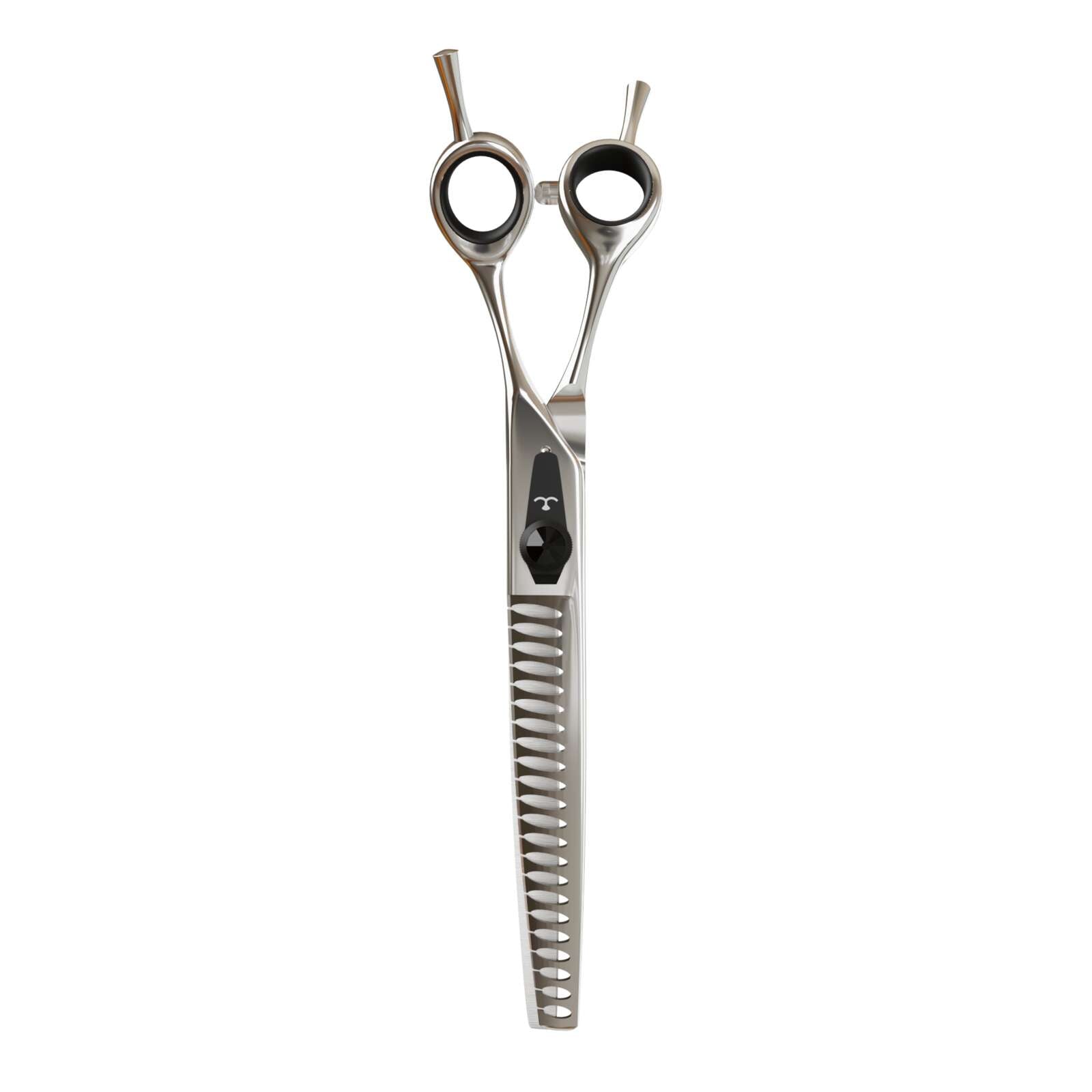 Kit 4 Tesouras Para Tosa Chrome Premium Propetz 7.5" + Estojo 4 Tesouras