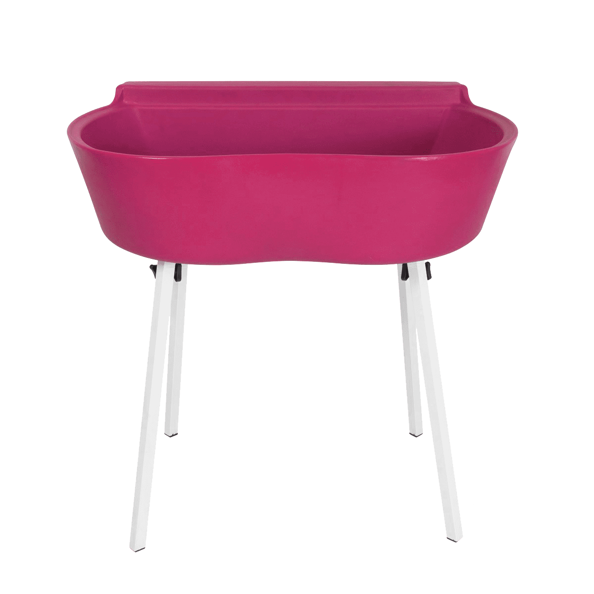 Banheira Rotomoldada Para Banho E Tosa Bybecker Com Suporte - Rosa