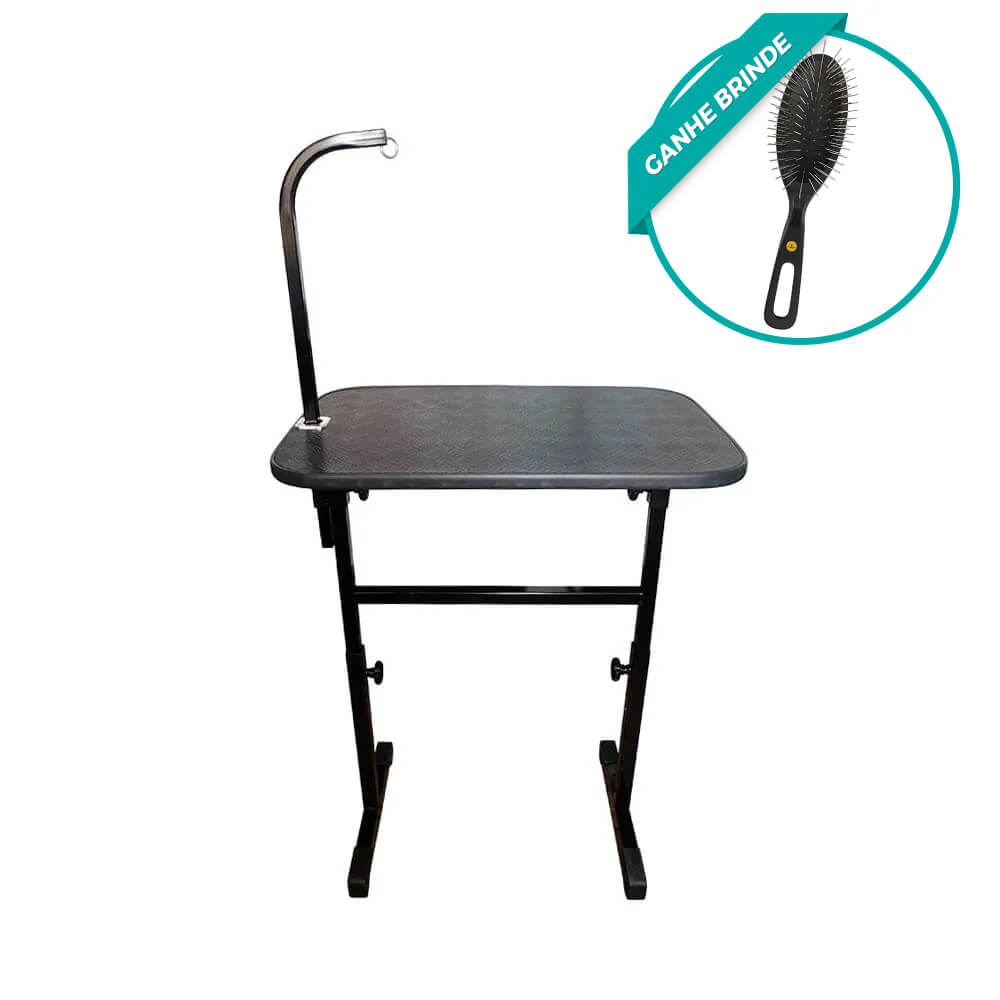 Mesa De Tosa Com Regulagem De Altura E Girafa 65CM Preto - Plenitude