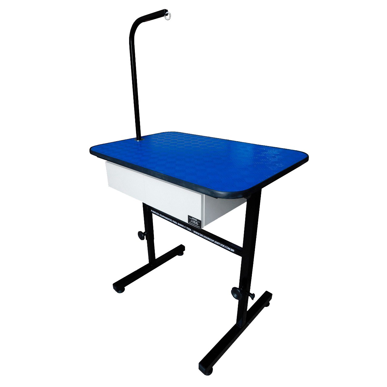 Mesa De Tosa Com Regulagem De Altura, Duas Gavetas E Girafa - Tampo 90X60CM Azul - Plenitude