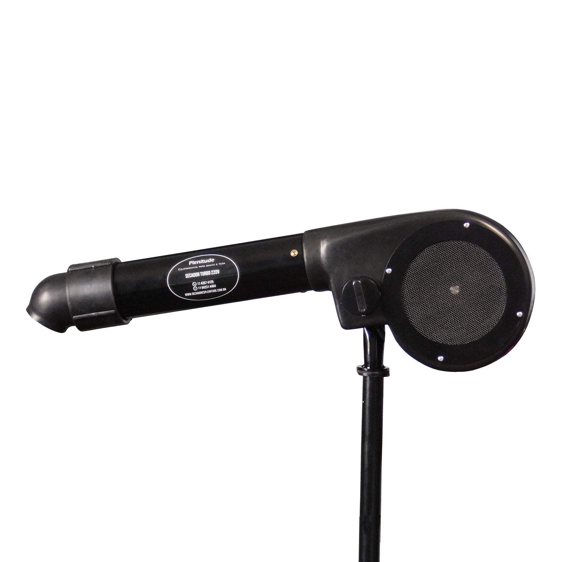 Secador 3 Temperaturas Turbo Para Pet Shop, Banho E Tosa Preto 220V Plenitude