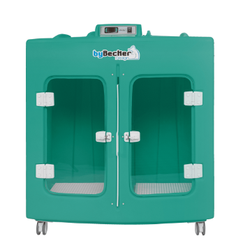 Máquina De Secar Animais Com Rodinhas Bybecker - Spa Pet Verde Água