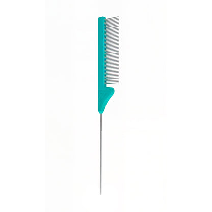 Pente Penteado De Metal C/Cabo Azul Propetz