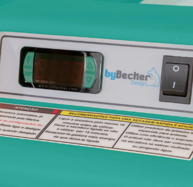 Máquina De Secar Animais Com Rodinhas Bybecker - Spa Pet Verde Água