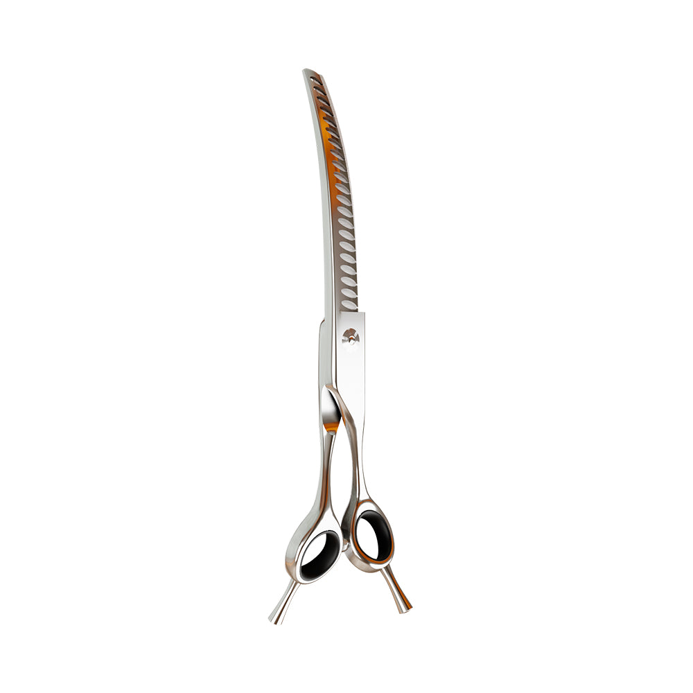 Tesoura Para Tosa Profissional Tubarão Curva Chrome 440c 7” Premium – Propetz