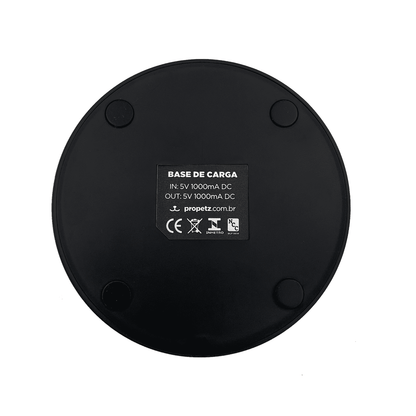 Base Carregadora Para Máquina De Tosa PRO6 Sem Cabo, Preta Propetz