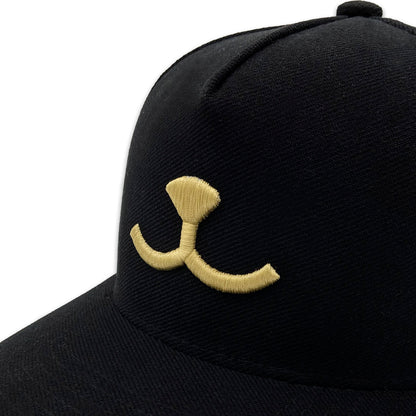 Boné Preto Bordado Dourado Propetz