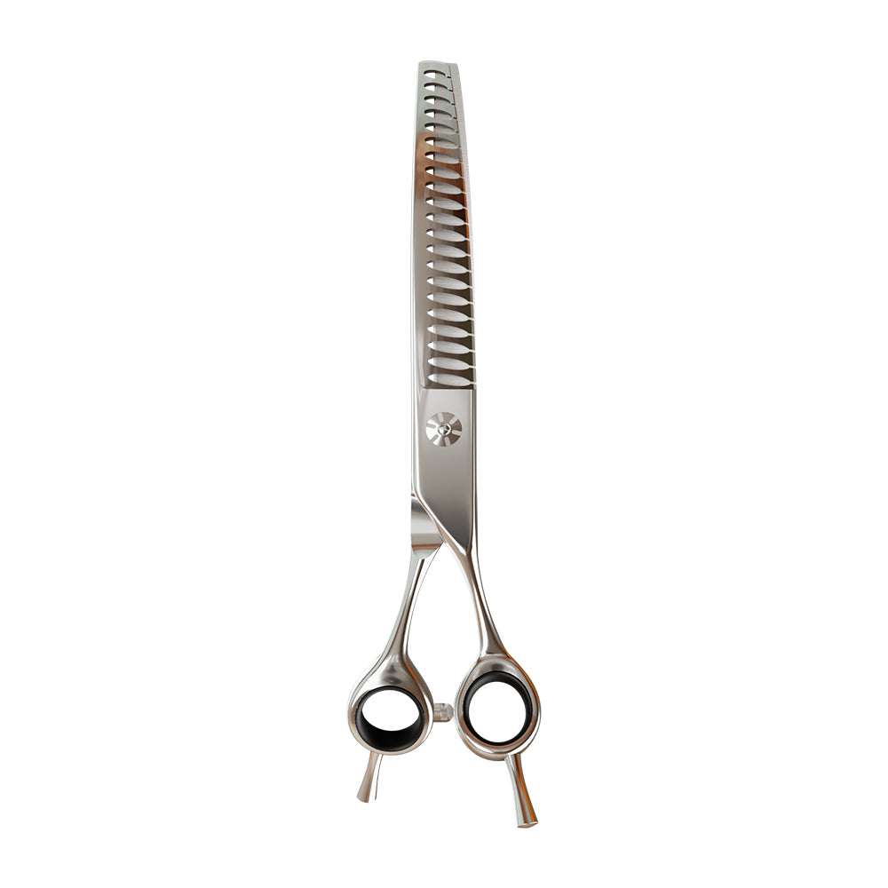 Tesoura Para Tosa Profissional Tubarão Curva Chrome 440c 7.5” Premium – Propetz