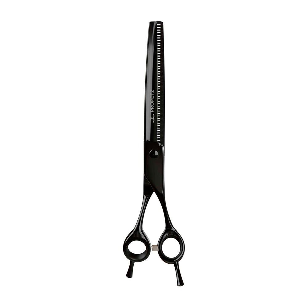 Tesoura Para Tosa Profissional Semi-Dentada Curva 440C 7.5” Super Premium – Propetz