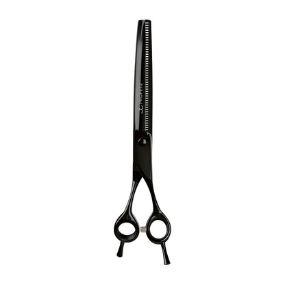 Tesoura Para Tosa Profissional Semi-Dentada Curva 440C 7.5” Super Premium – Propetz