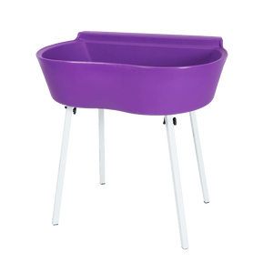 Banheira Rotomoldada Para Banho E Tosa Bybecker Com Suporte - Roxo
