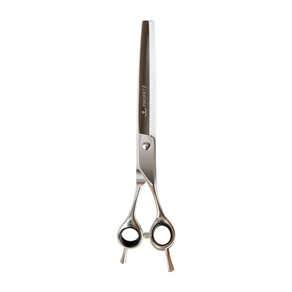 Tesoura Para Tosa Profissional Semi-Dentada Curva Chrome 440c 7.5” Premium – Propetz