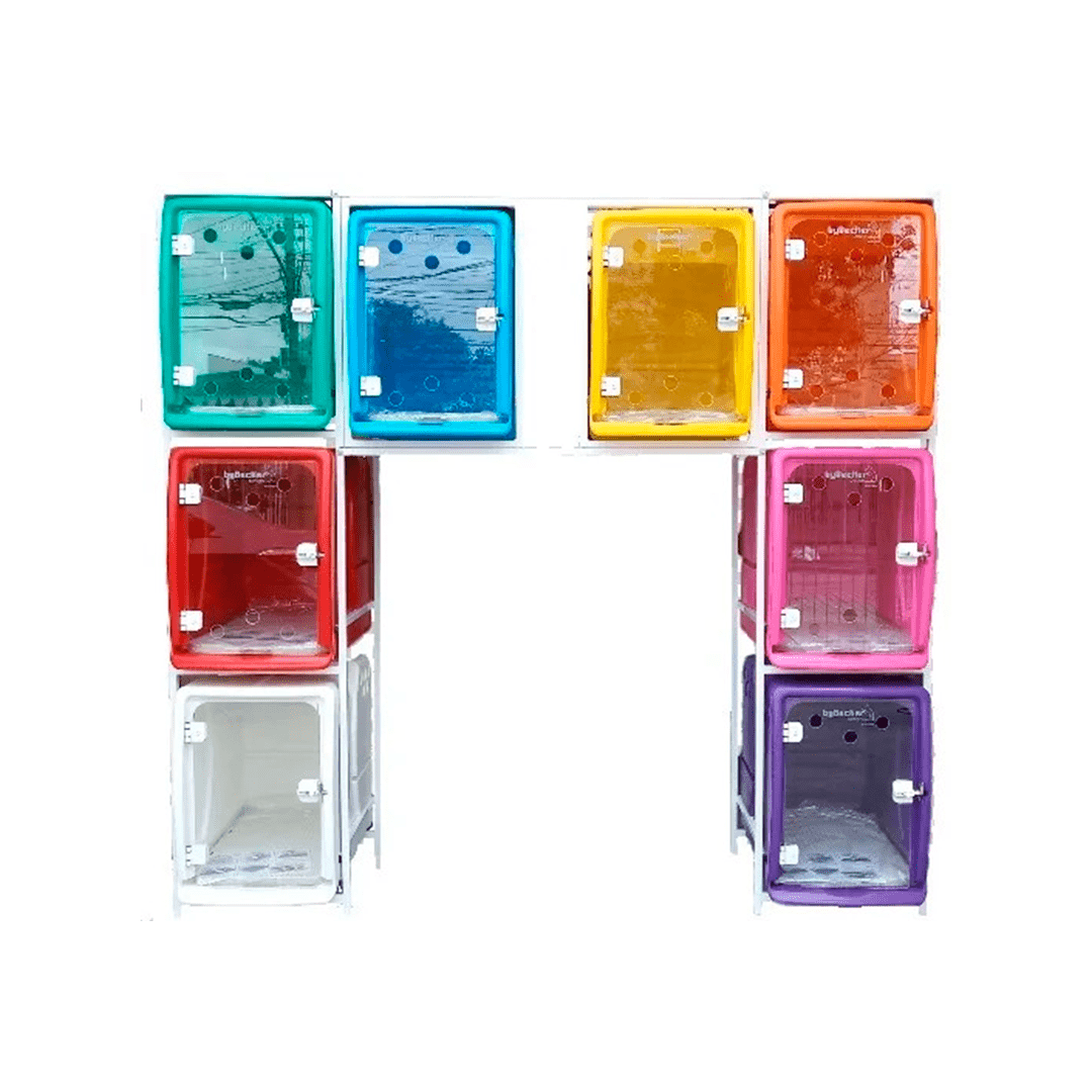 Canil Rotomoldado Para Animais, 8 Lugares - Bybecker