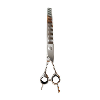 Tesoura Para Tosa Profissional Semi-Dentada Curva Chrome 440c 7” Premium – Propetz