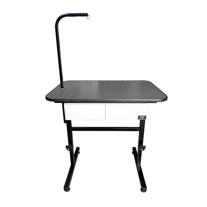 Mesa De Tosa Com Regulagem De Altura, Gavetas E Girafa 90X60 Preto - Plenitude
