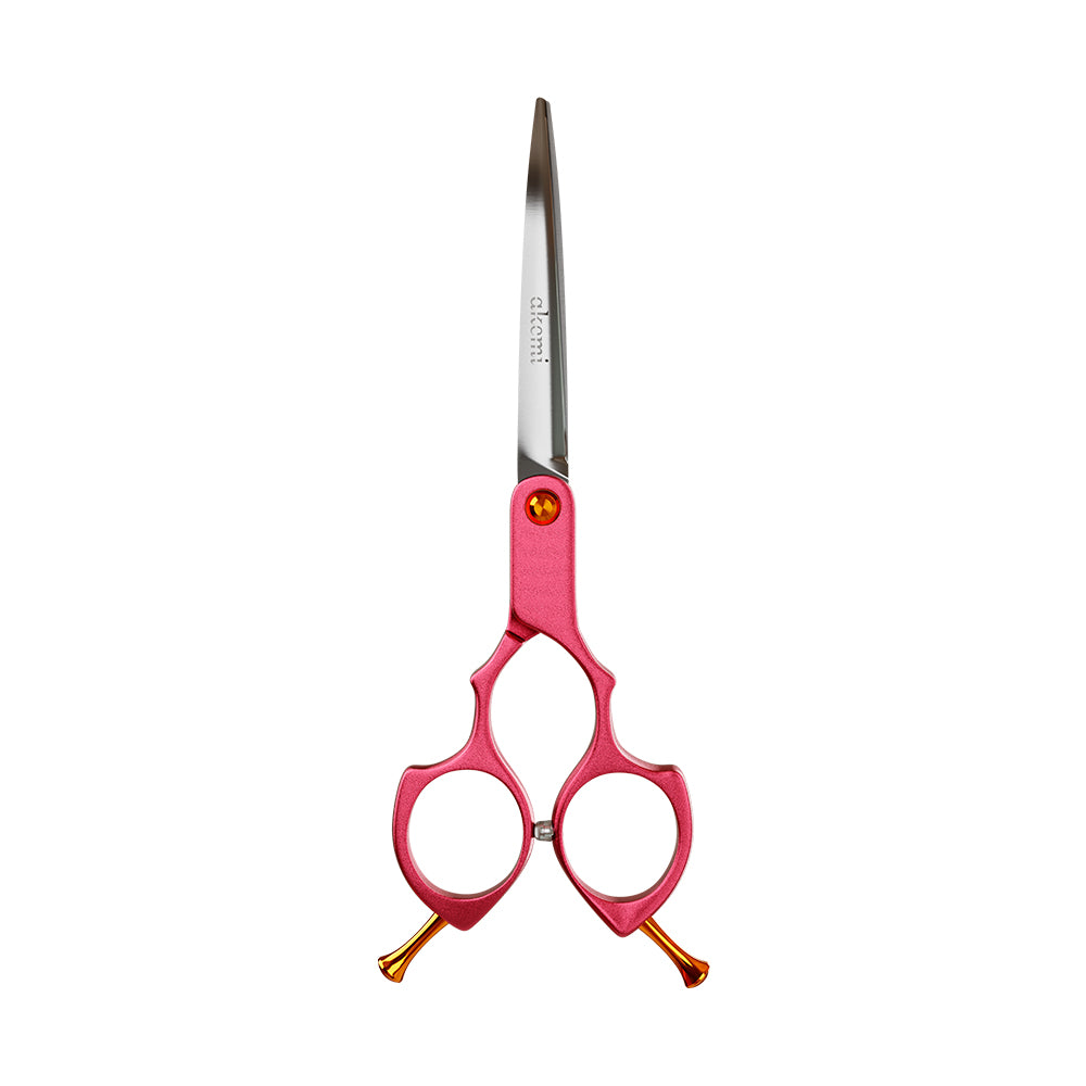 Tesoura Curva 6.5 Alumínio Propetz Akemi - Rosa