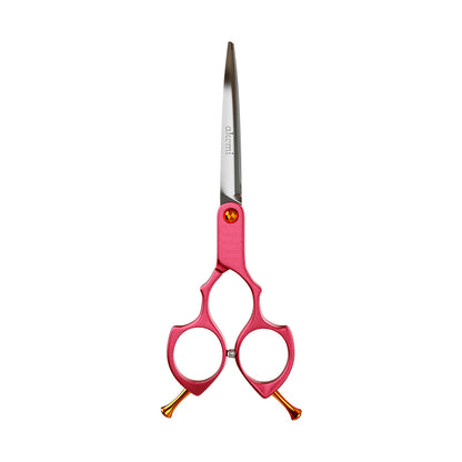 Tesoura Curva 6.5 Alumínio Propetz Akemi - Rosa