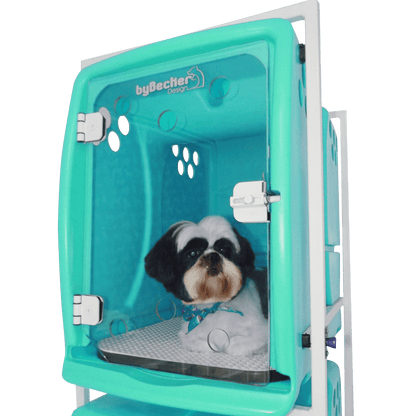 Canil Para Cachorro Rotomoldado 3 Lugares Verde Bybecker