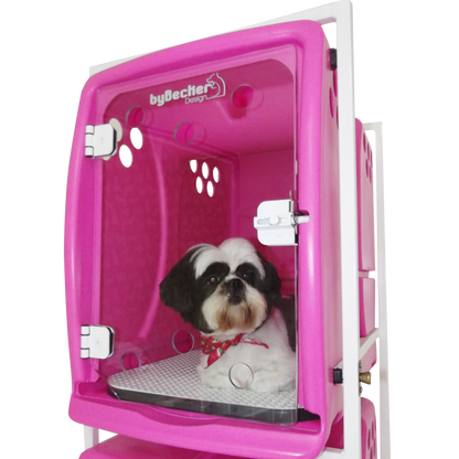 Canil Rotomoldado Pequeno Bybecker - Rosa (Modulo)